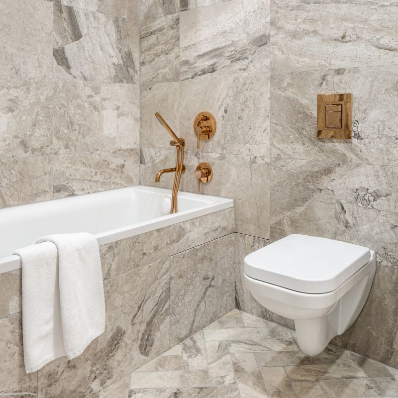 Marble Accented Bathroom