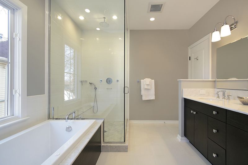 Elegant Shower with Glass Doors